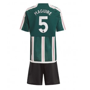 Maillot de foot Manchester United Harry Maguire #5 Extérieur enfant 2023-24 Manches Courte (+ pantalon court)